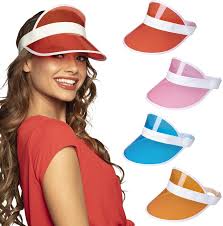 80'S ZONNEKLEP PET DOORZICHTIG ASS VAN KLEUREN