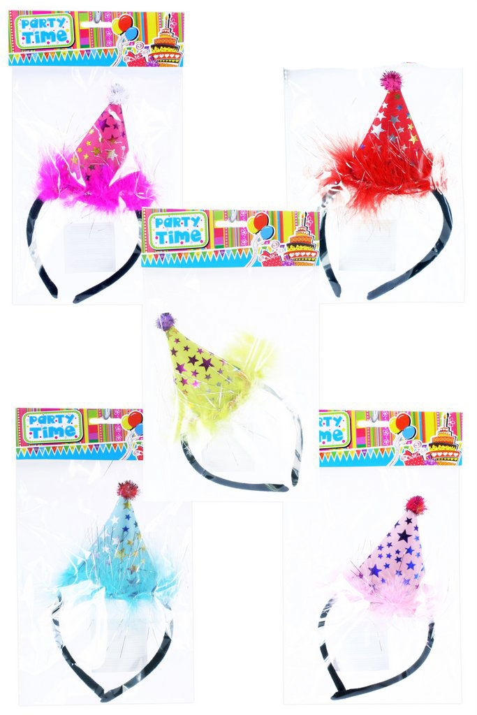 FEESTPUNTHOEDJE DIADEEM ASS