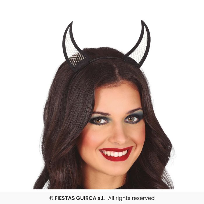 DIADEEM DUIVEL ZWART/GOUD