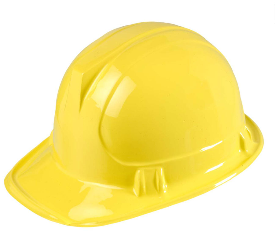 HELM MIJNWERKER GEEL PLAST