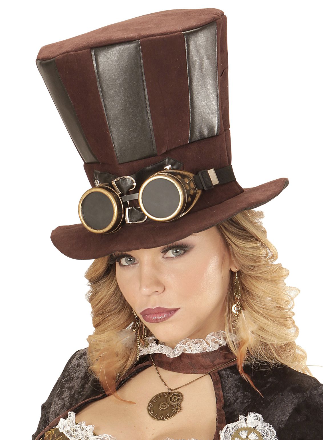 STEAMPUNK HAT MET BRIL