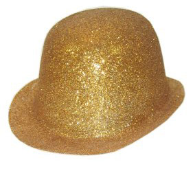 BOLHOED GLITTER GOLD PVC