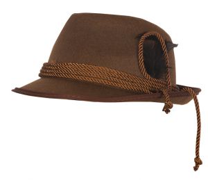 TIROL HOED DONKER BRUIN VILT