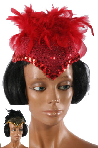 CHARLESTON HOED ROOD/ZWART