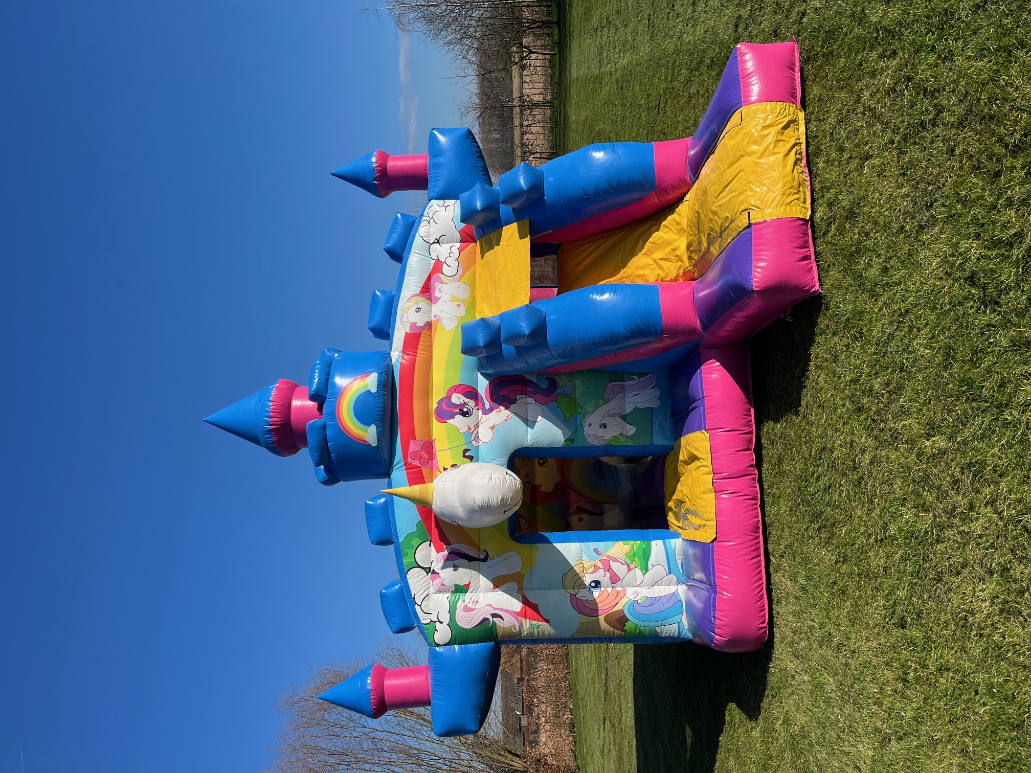 SPRINGKASTEEL ROZE EENHOORN