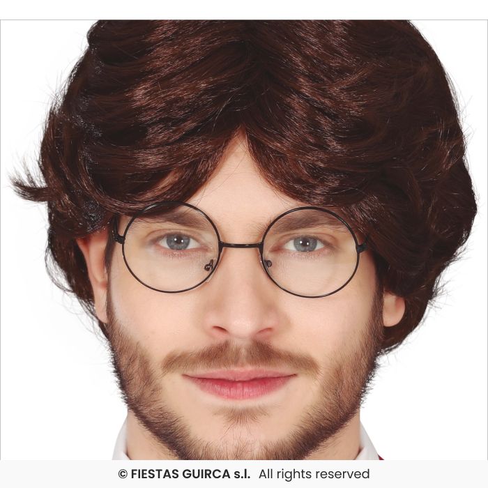 BRIL FIJNE ZWART MET GLAS