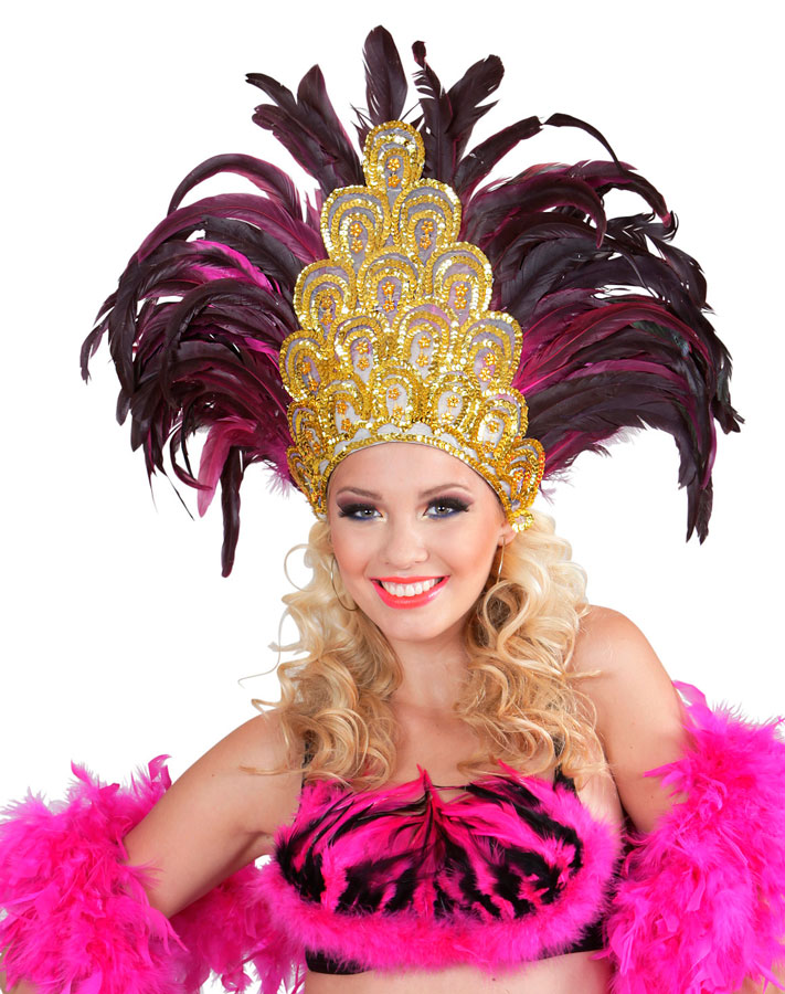 BRAZIL PLUIMHOED HOOG PAARS FUSIA