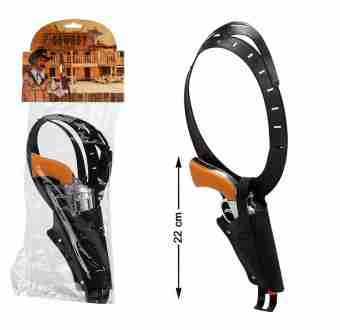 SCHOUDERHOLSTER MET REVOLVER 40CM