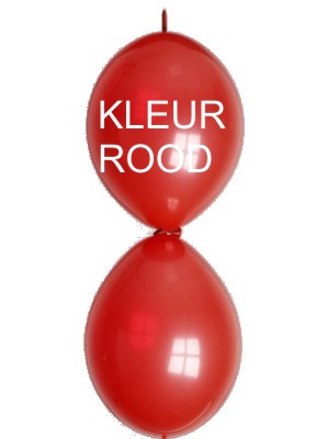 DOORKNOOPBALLONS 100ST ROOD