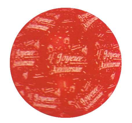 BALLON 90CM ANIVERSAIRE ROUGE CHERR EC