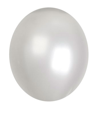 METALICBALLON 30CM ZILVER