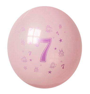 CIJFERBALLON NR7 30CM