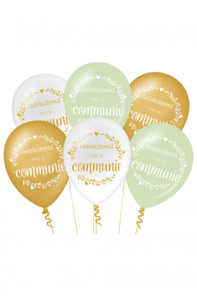 BALLON COMMUNIE 6 STUKS