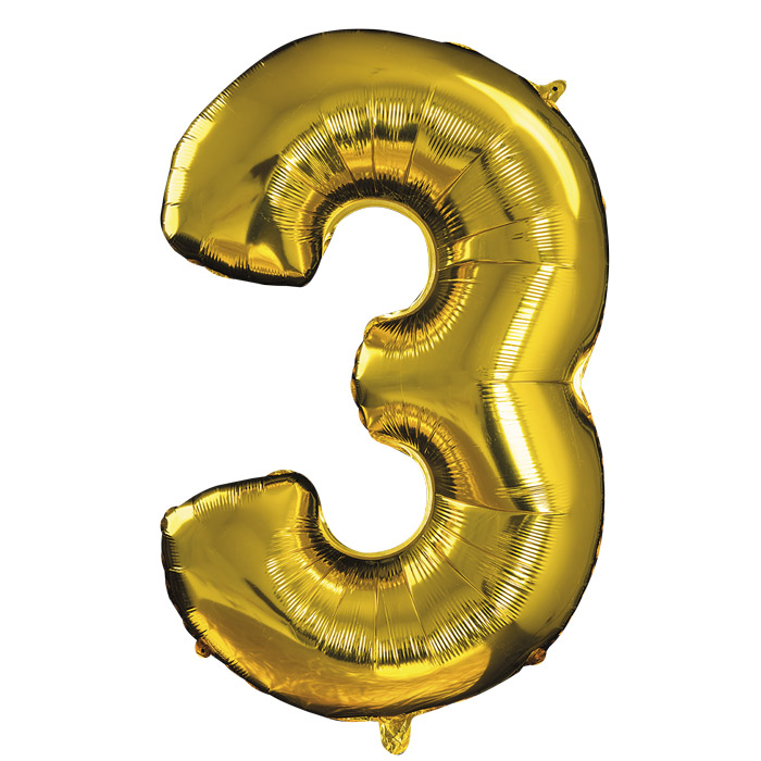 CIJFERBALLON 86CM NR 3