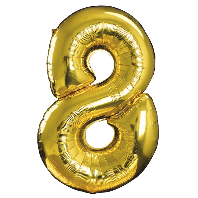 CIJFERBALLON 86CM NR 8