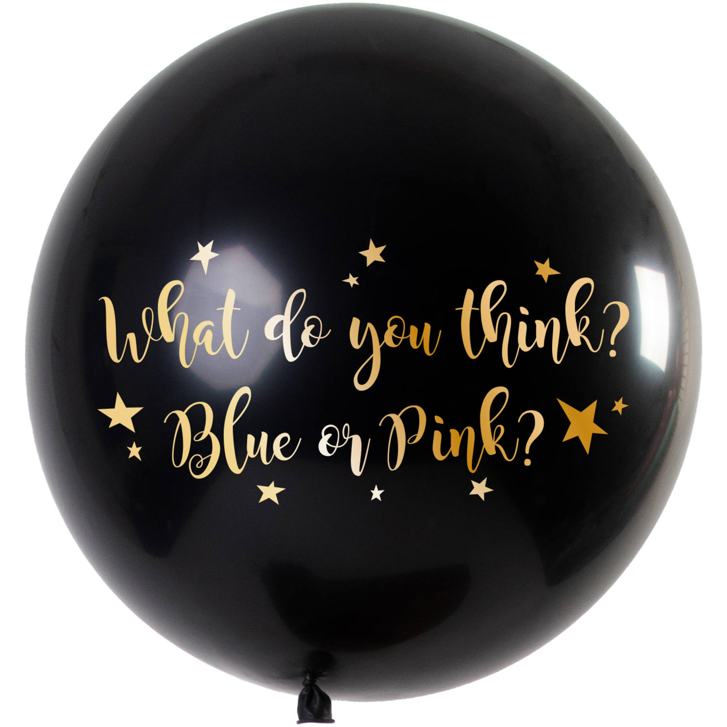 GENDER REVEAL BALLON JONGEN METALLIC - 90CM