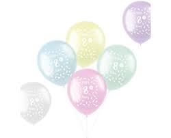 CIJFERBALLON NR8 30CM 8ST HELIUM