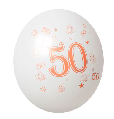 CIJFERBALLON NR50 30CM