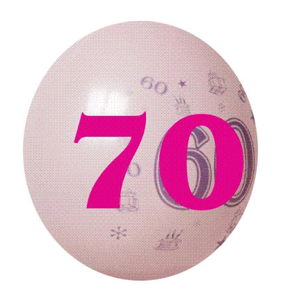 CIJFERBALLON NR70 30CM