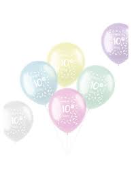 BALLON 10JAAR 6STUKS