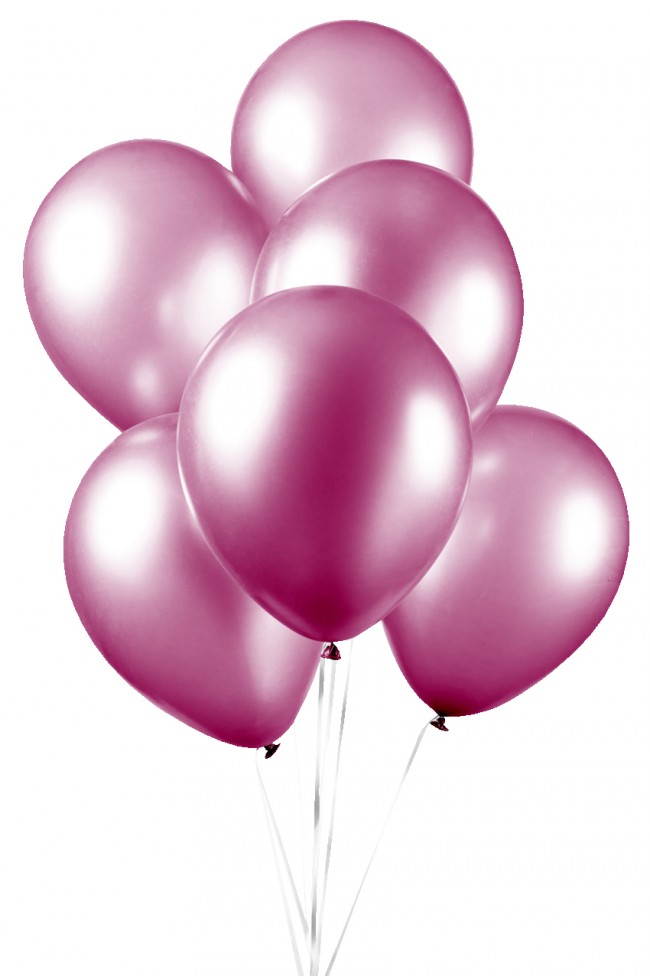 50 BALLONNEN PEARL HOT PINK