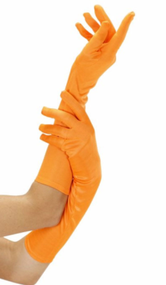 HANDSCHOEN LANG NEON ORANGE