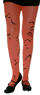 HORROR VLEERMUIS ORANJE KOUS/PANTY