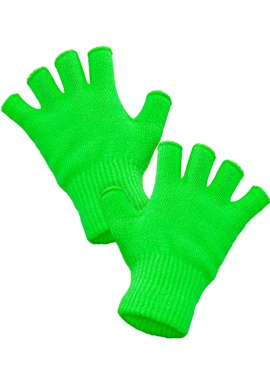 VINGERLOOSHANDSCHOEN NEON GROEN