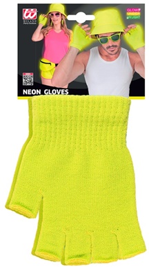 VINGERLOOSHANDSCHOEN NEON GEEL