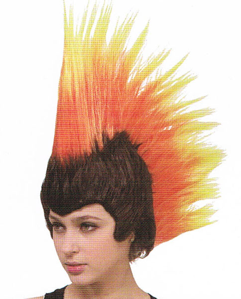 PRUIK HOGE KAM ORANJE GEEL