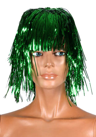 PRUIK TINSEL GROEN