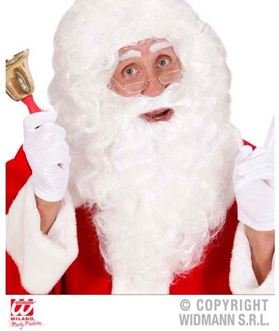 PRUIK SANTA + BAARD WIT
