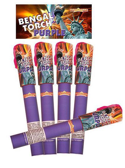 BENGAALS VUUR PURPLE 90SEC PER STUK