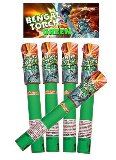 BENGAALS VUUR GREEN 90SEC PER STUK