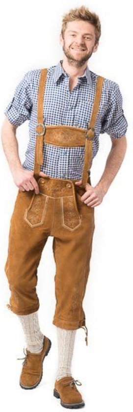LEDERHOSEN LICHT BRUIN LANG