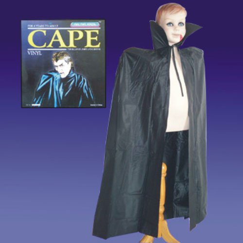 HORROR CAPE DRACULA VINYL 117CM