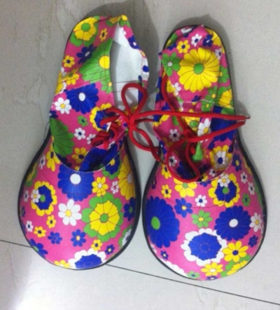 CLOWNSCHOENEN DAME BLOEMEN