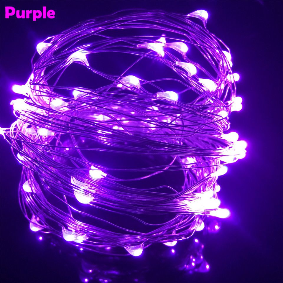 LED STRING PURPLE 2M 20 LAMPJES
