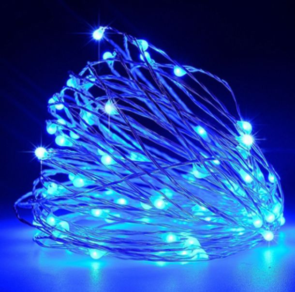 LED STRING BLEU 2M 20 LAMPJES