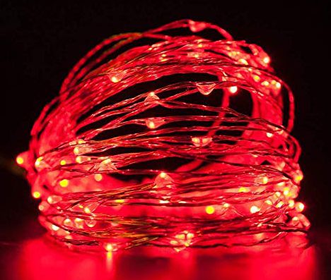 LED STRING RED 2M 20 LAMPJES
