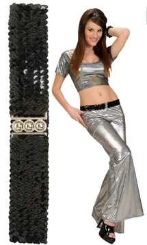 RIEM ZWART EPAILLET ELASTISCH