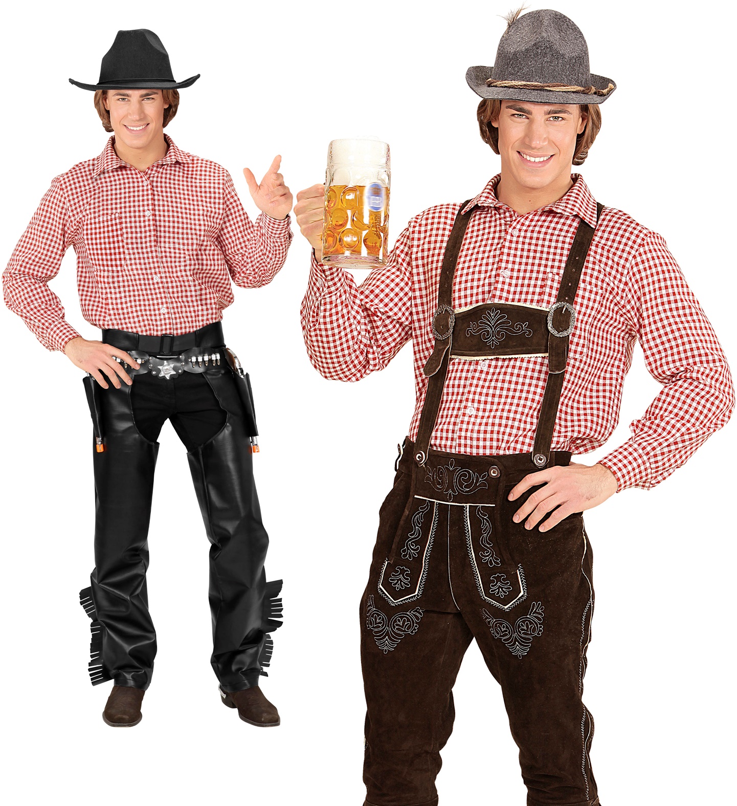 HEMD BAVARIAN ROOD L