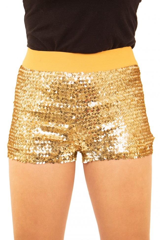 SHORT PAILLETTES FUCHIA OF GOUD L-XL