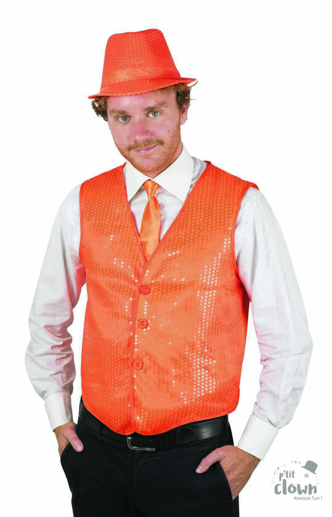 FLUO GILET ORANJE STD