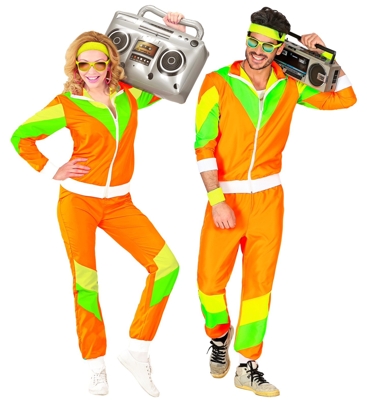 80'S OUTFIT FLUO ORANJE L