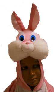 DIER KONIJN ROZE 152CM U