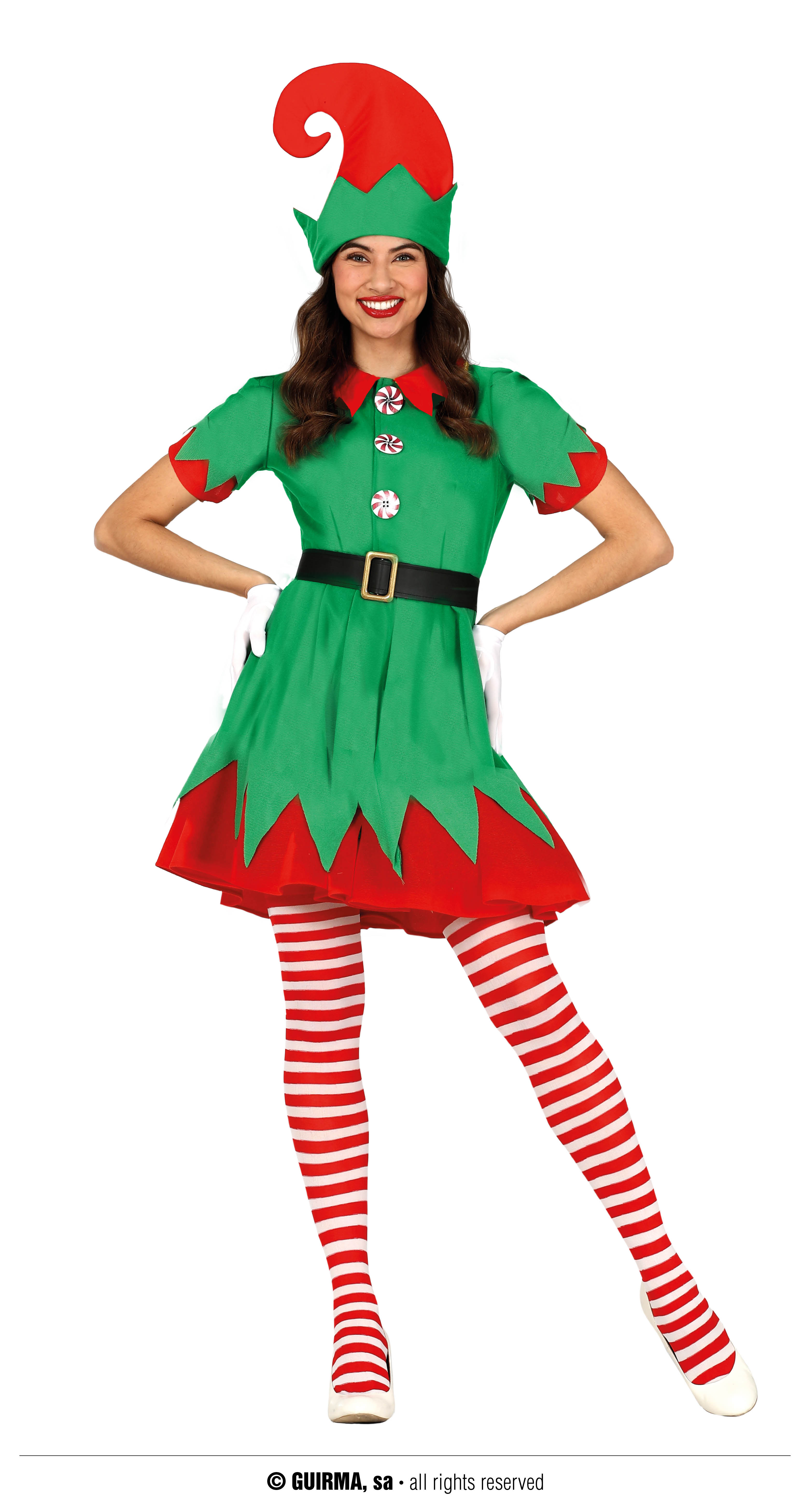 ELF DAME ROOD GROEN  M