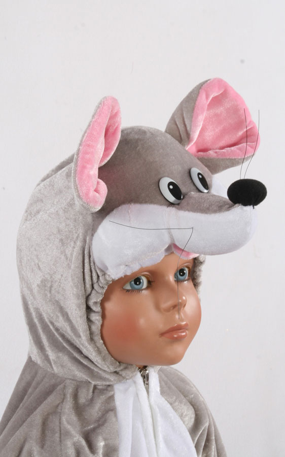 DIER MUIS GRIJS 152 CM