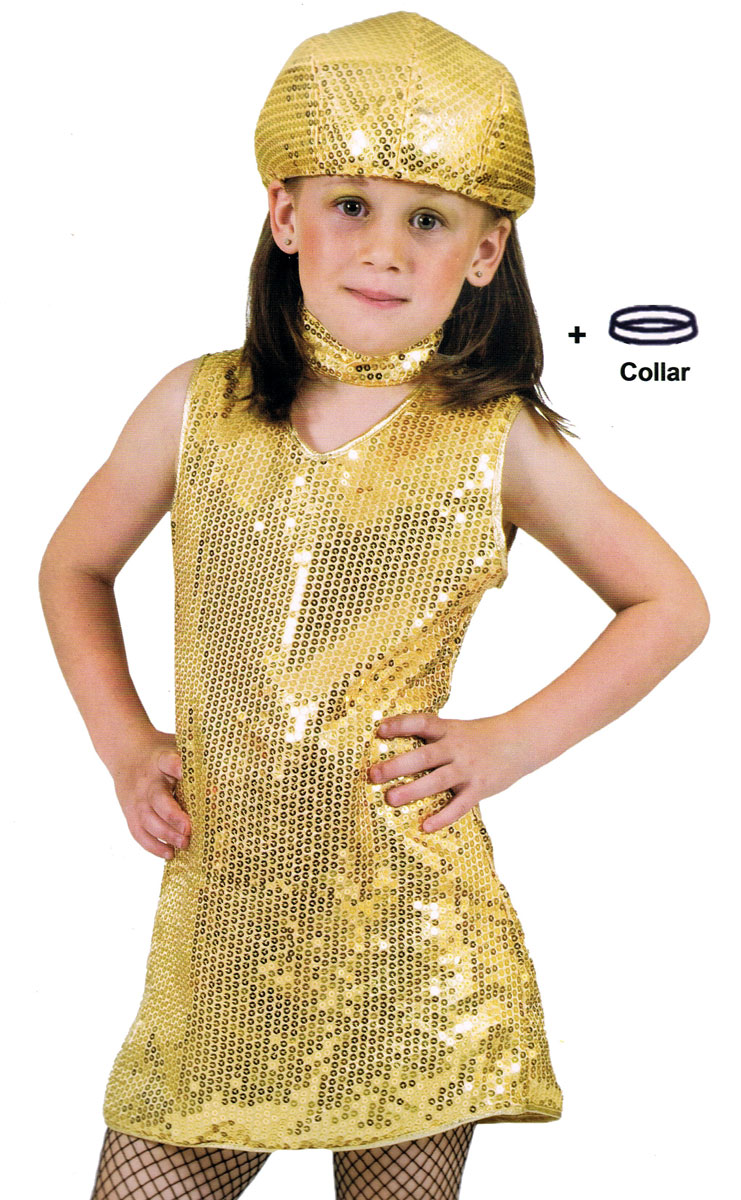 DISCO TUNIEK GOUD 116CM ECL