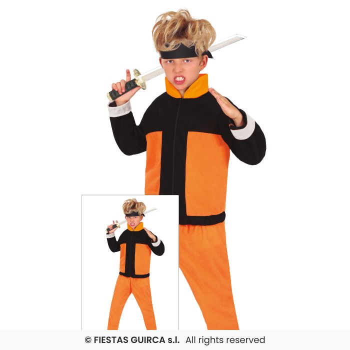 NINJA ZWART ORANGE 10-12